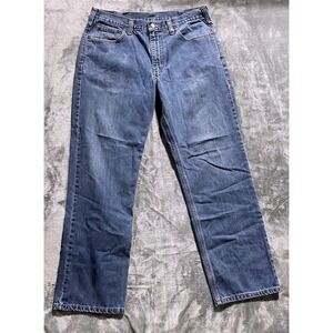 Carhartt Relaxed Fit Jeans Mens 36x32 Blue Denim Workwear BD1483-M